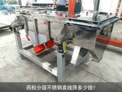 <b>藥粒分級不銹鋼直線篩多少錢？</b>